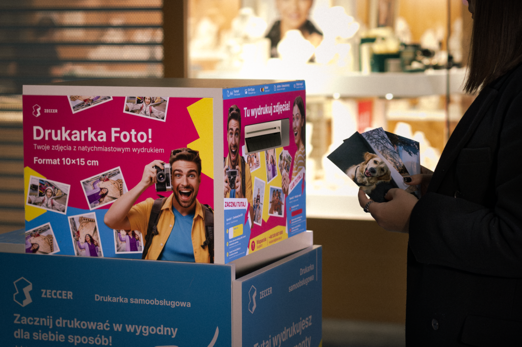 Samoobsługowa stacja druku A4 i Foto Zeccer