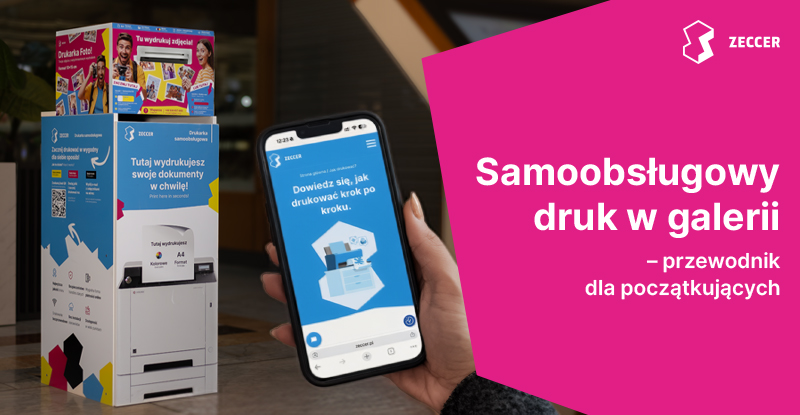 Samoobsługowy druk w galerii handlowej